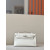 Hermes Kelly Pochette Ostrich Gris Agate (82) Gold Hardware White