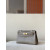 Hermes Kelly Pochette Ostrich Gris Agate (82) Palladium Hardware Dark Brown