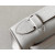 Hermes Kelly Pochette Ostrich Gris Tourterelle (81) Gold Hardware White