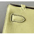 Hermes Kelly Pochette Swift Biscuit (4B) Palladium Hardware Yellow