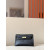 Hermes Kelly Pochette Ostrich Vermillon (5E) Palladium Hardware Black