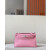 Hermes Kelly Pochette Epsom Rouge Casaque (Q5) Palladium Hardware Pink