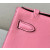 Hermes Kelly Pochette Epsom Vert Amande (63) Palladium Hardware Pink