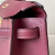 Hermes Kelly Pochette Epsom Vert Criquet (3I) Gold Hardware Burgundy Red