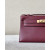 Hermes Kelly Pochette Epsom Vert Criquet (3I) Gold Hardware Burgundy Red