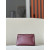 Hermes Kelly Pochette Ostrich Vert Criquet (3I) Gold Hardware Burgundy Red