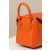 Hermes Lindy Mini Clemence Pale (08) Palladium Hardware Orange