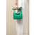 Hermes Lindy Mini Clemence Etain (8F) Gold Hardware Green