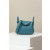 Hermes Lindy Mini Clemence Feu (9J) Gold Hardware Blue