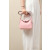 Hermes Lindy Mini Clemence Gris Asphalte (M8) Palladium Hardware Pink