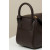 Hermes Lindy Mini Clemence Nata (I2) Palladium Hardware Dark Brown