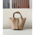 Hermes Picotin Lock 18 Clemence Beige Marfa(8Q) Palladium Hardware Dark Beige