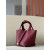 Hermes Picotin Lock 18 Clemence Mauve Pale(09) Palladium Hardware Burgundy Red