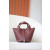 Hermes Picotin Lock 18 Clemence and Matt Alligator Mauve Pale(09)Palladium Hardware Burgundy Red