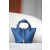 Hermes Picotin Lock HSS 18 Clemence Jaune Amber(9D) and Bleu Du Nord(P3)Palladium Hardware Blue