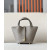Hermes Picotin Lock 18 Clemence Bordeaux(57) Palladium Hardware Elephant Grey