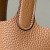 Hermes Picotin Lock 18 Clemence New Bleu Jean(D2) Palladium Hardware Brown