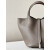 Hermes Picotin Lock 22 Clemence Craie(10) Palladium Hardware Elephant Grey