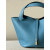 Hermes Picotin Lock 18 Clemence Trench(S2) Palladium Hardware Blue