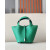 Hermes Picotin Lock 22 Clemence Gold(37) Palladium Hardware Green