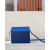 Hermes Roulis Mini Evercolor Mauve Pale (09) Palladium Hardware Dark Blue