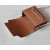 Hermes Roulis Mini Evercolor New Bleu Jean (D2) Palladium Hardware Light Pink and Brown