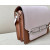 Hermes Roulis Mini Evercolor New Bleu Jean (D2) Palladium Hardware Light Pink and Brown